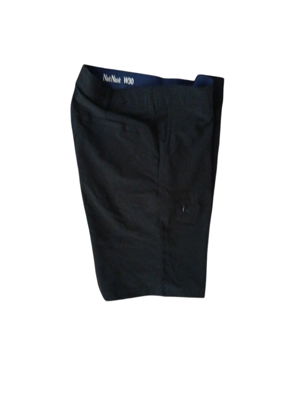 Nat Nast Men Size 30 Black Flat Front Lightweight Casual Performamce Short